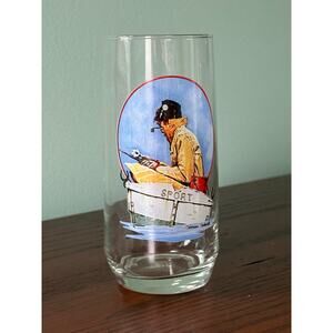 Coca Cola Americana Series Norman Rockwell Glass
